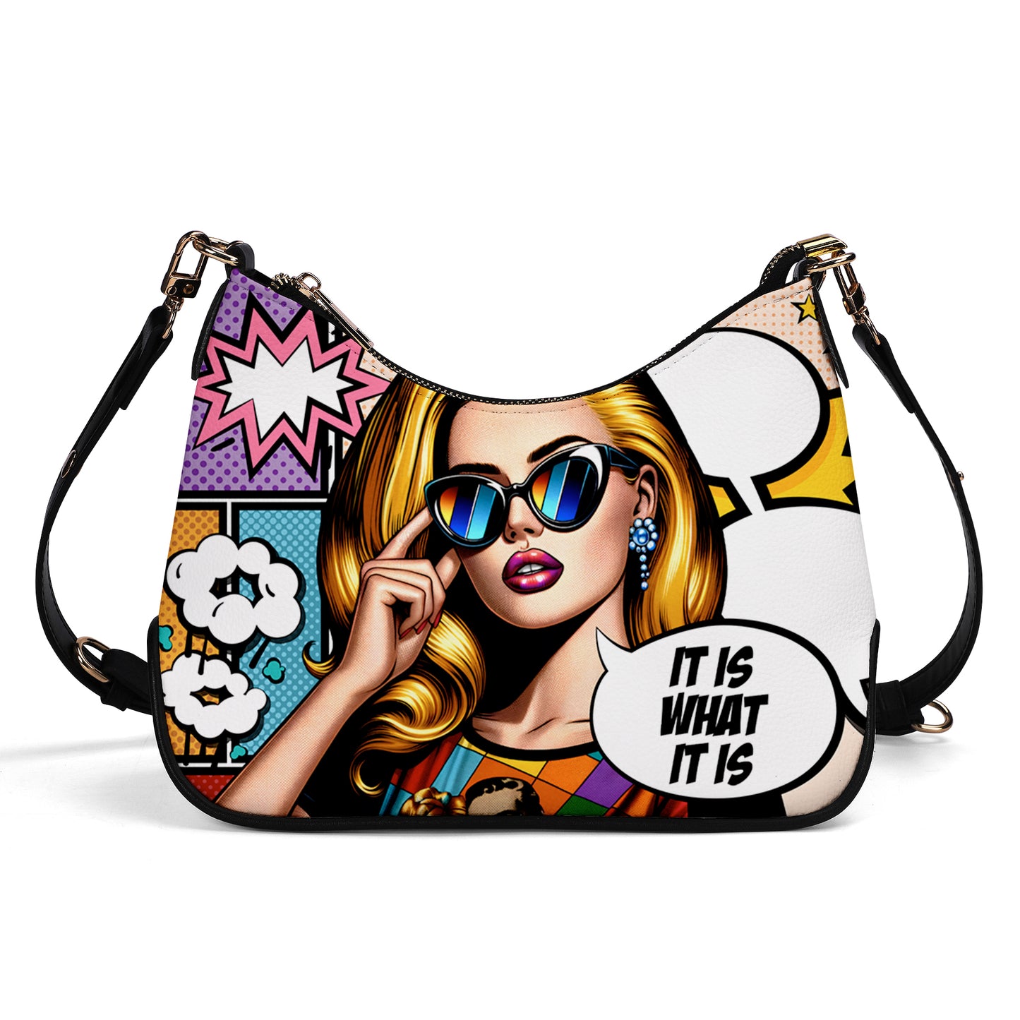 It Is What It Is - Personalized Custom Chain Crossbody Handbag - DB21CH