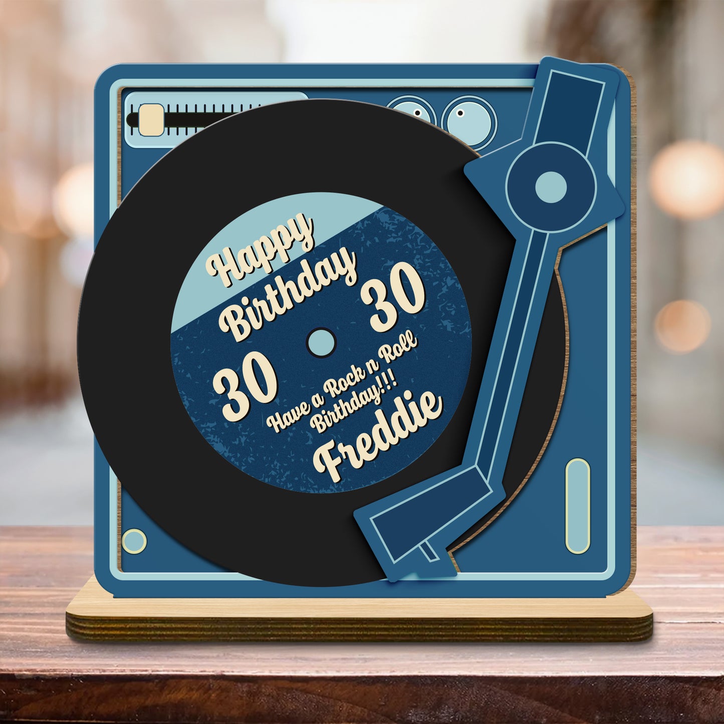 Happy Birthday, Have A Rock N' Roll Birthday, Record Player Design