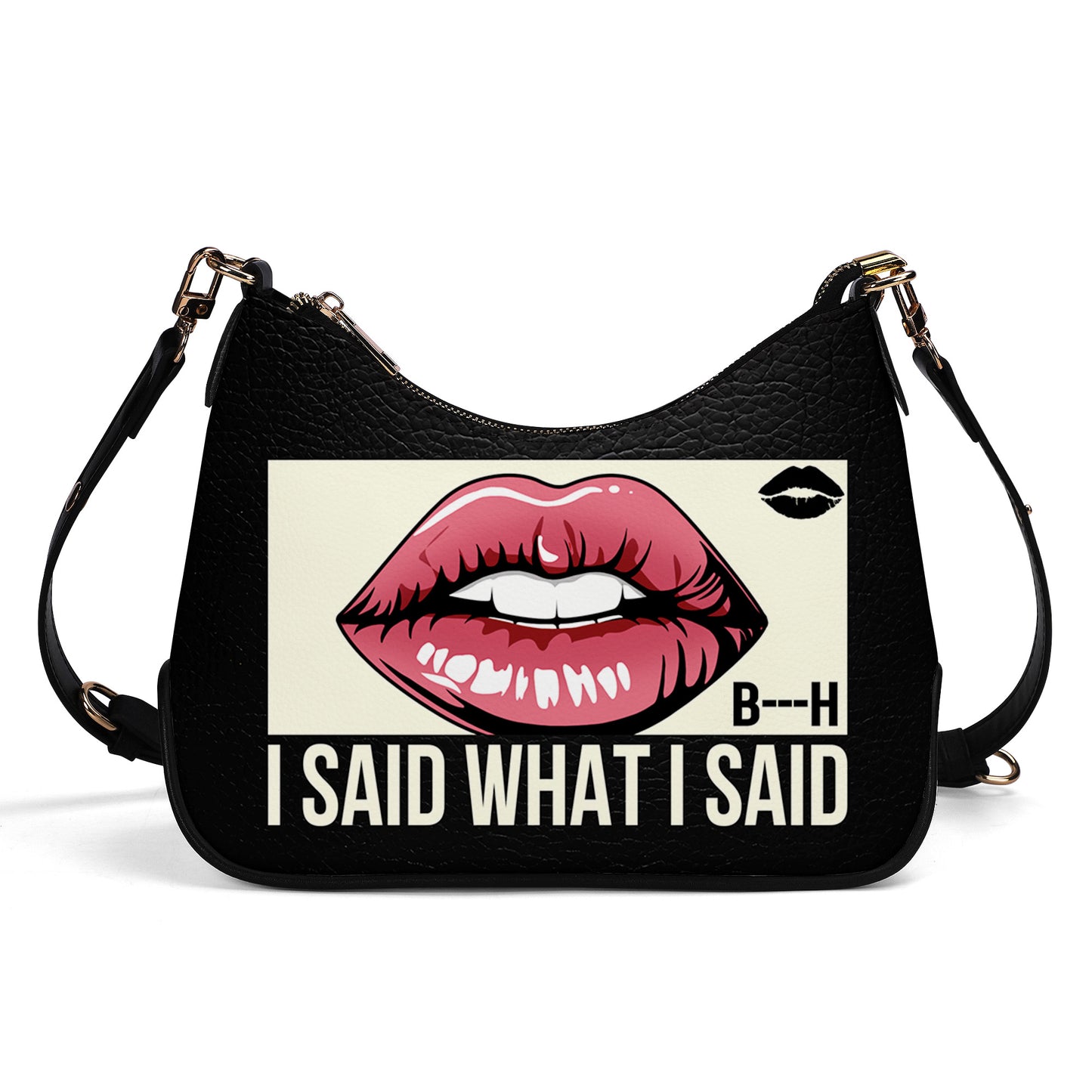 I Said What I Said - Personalized Custom Chain Crossbody Handbag - BIS02CH