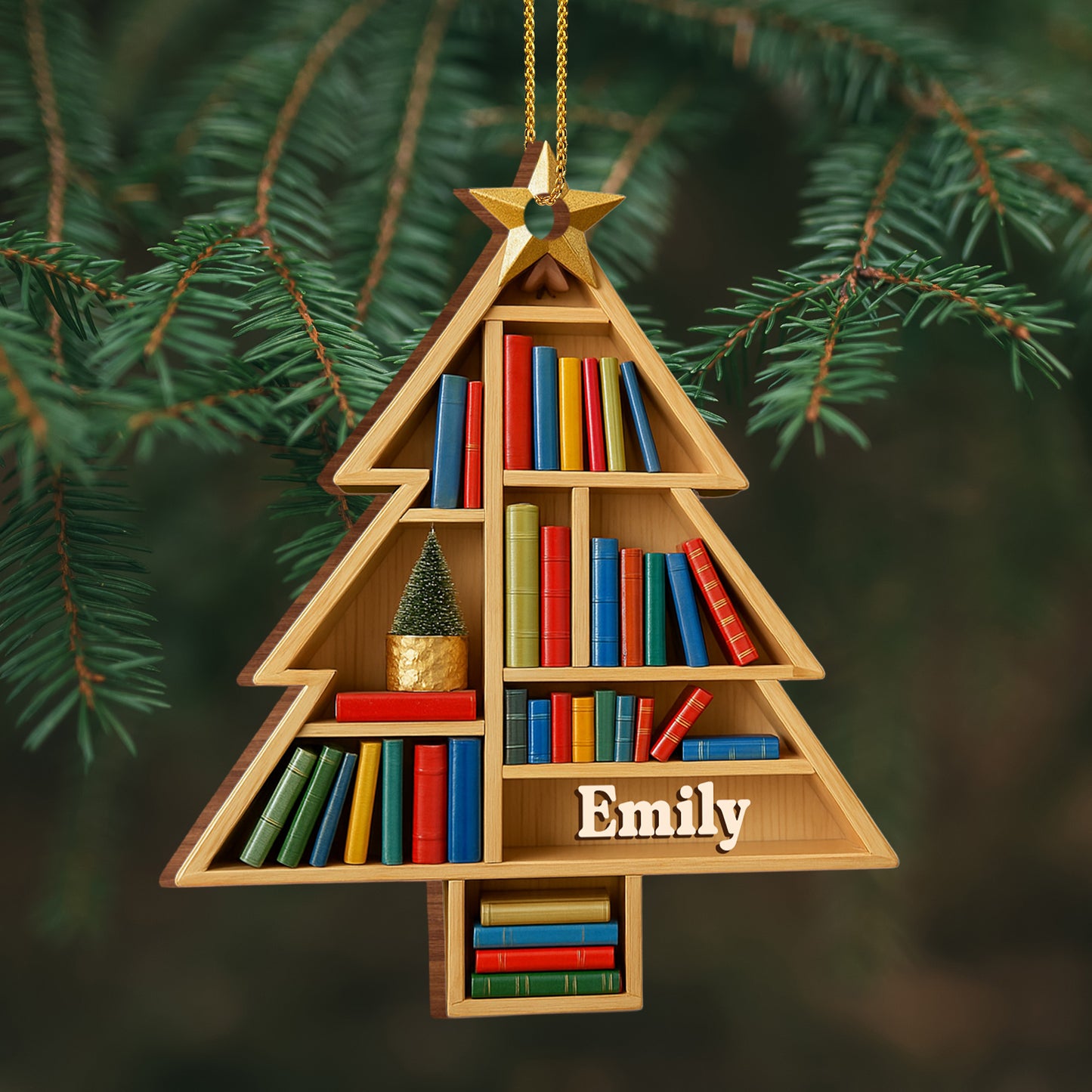 Celebrate Love Of Reading With Bookshelf Ornament