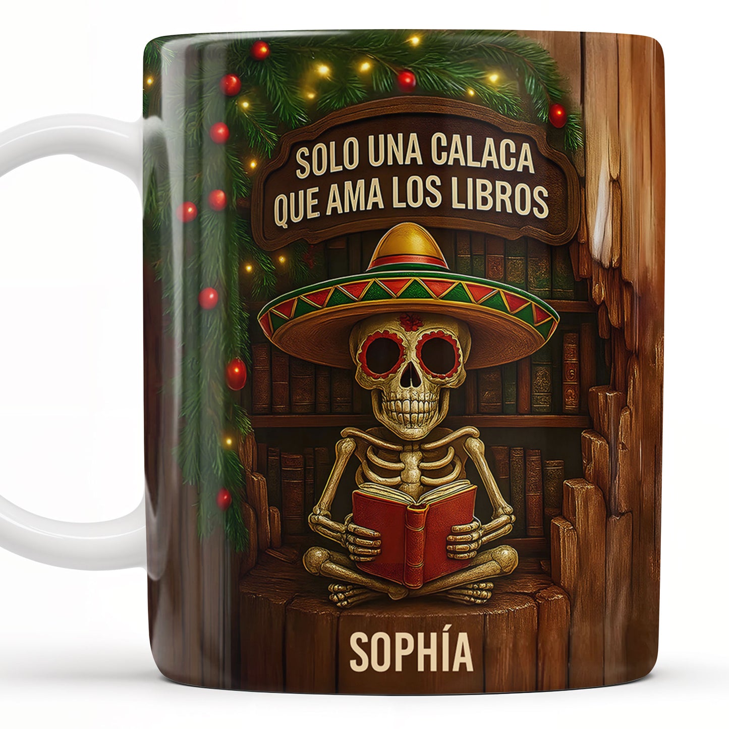 Solo Una Calaca Que Ama Los Libros With Books And Sombrero