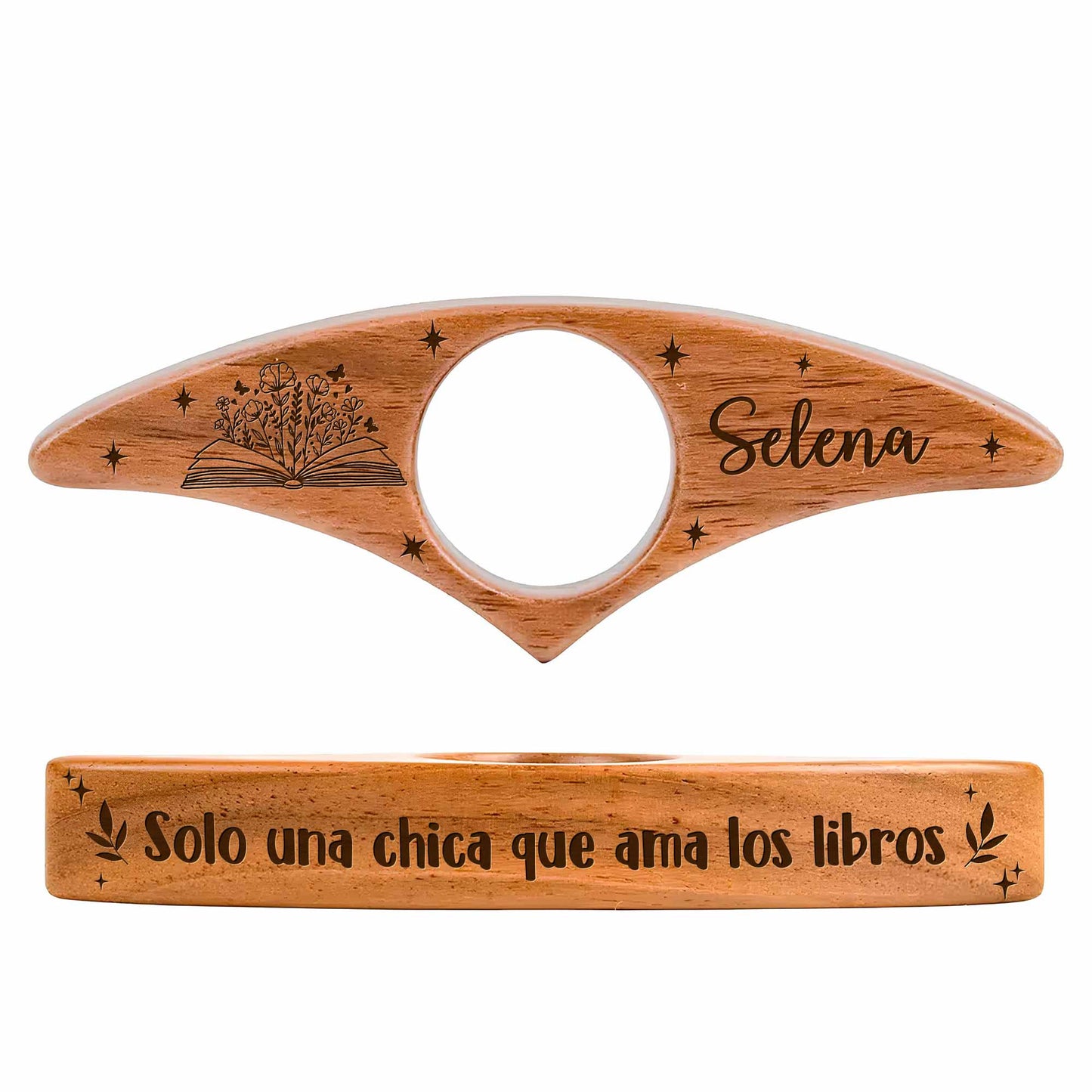 Solo Una Chica Que Ama Los Libros, Stars And Floral Design