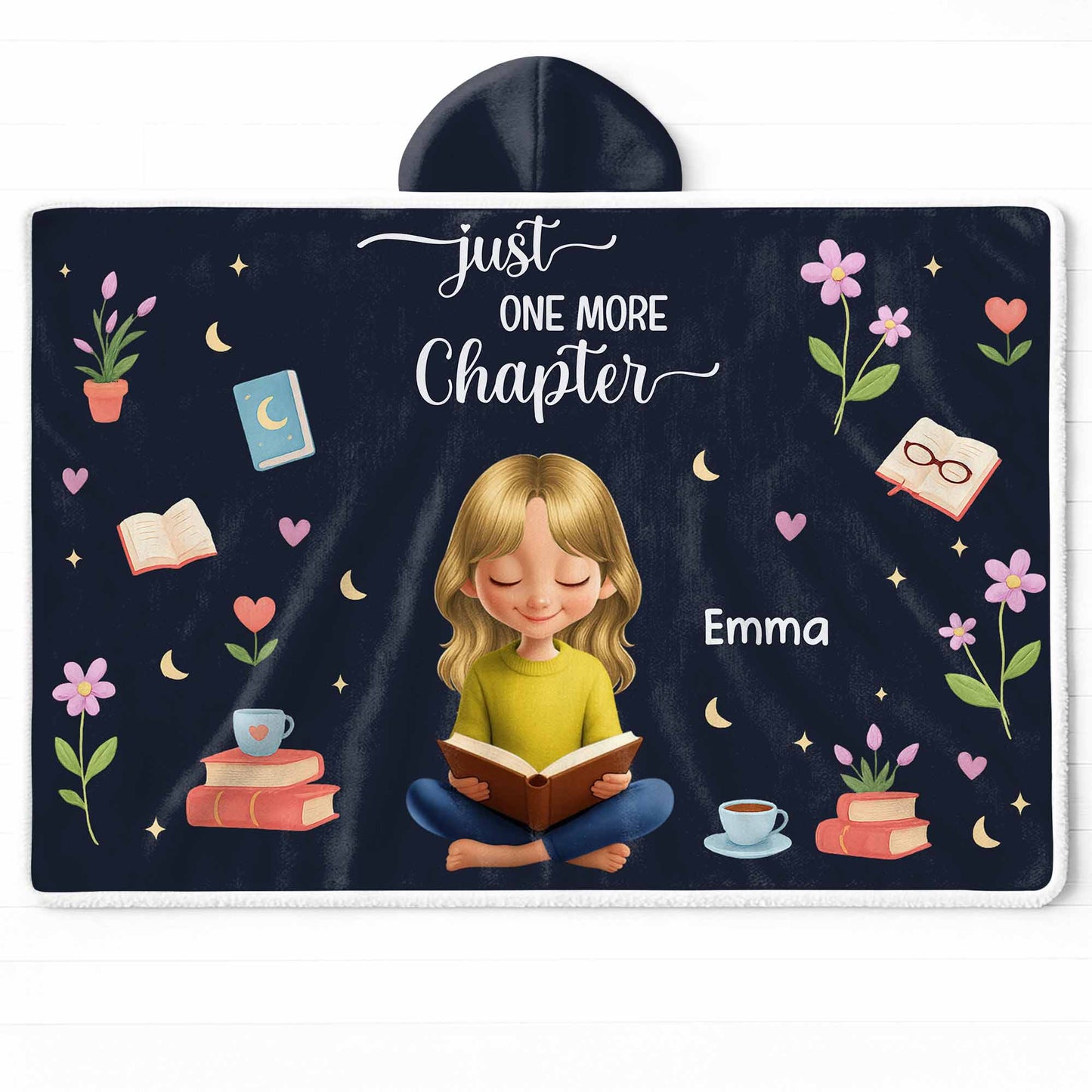 Just One More Chapter With Books And Flowers