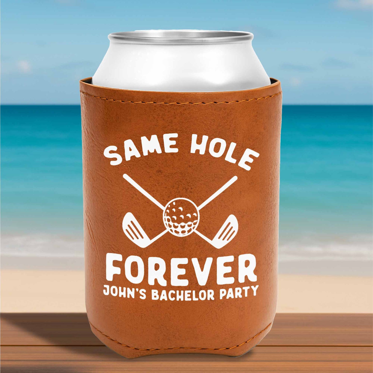 Last Swing Before The Ring With Golf Clubs and Ball