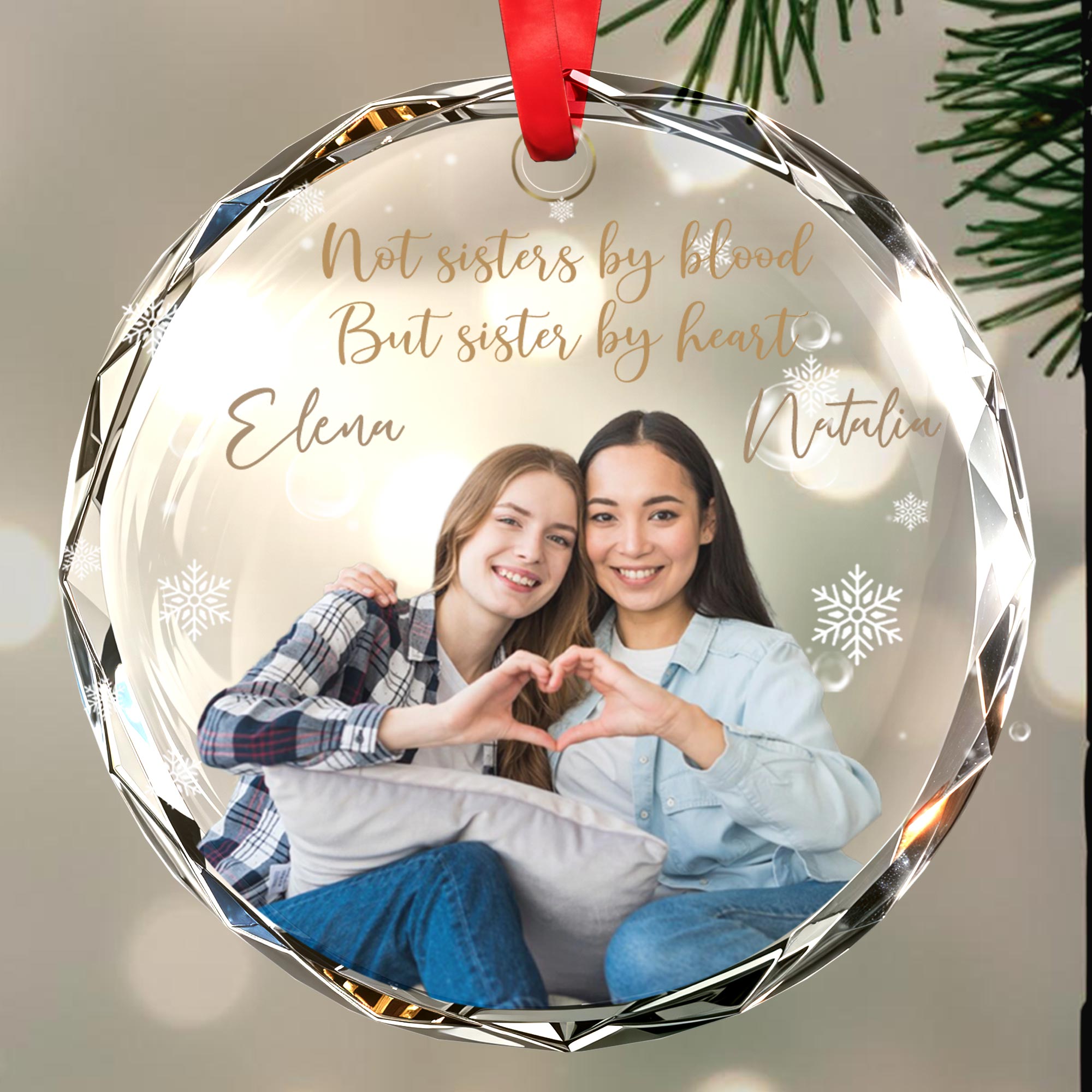 thumbnail image 2 of Birth Flower Not Sisters By Blood But Sisters By Heart - Personalized 2 of 11