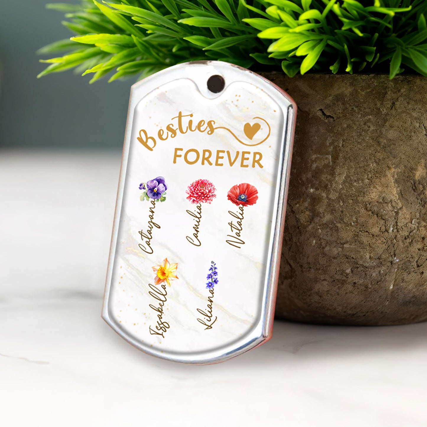 Besties Forever With Limitless Laughs And Endless Memories Keychain