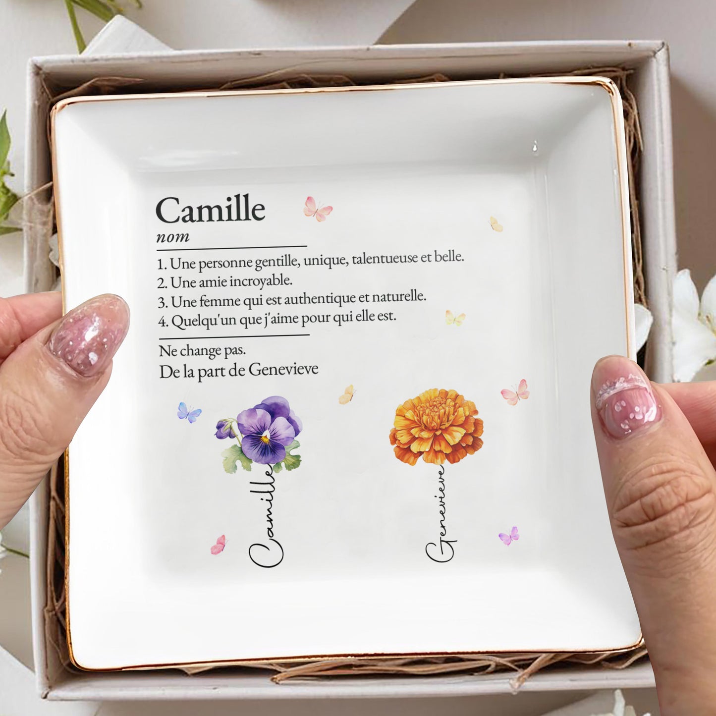 Unique, Talented, and Beautiful Cherish Authentic Self with Flowers