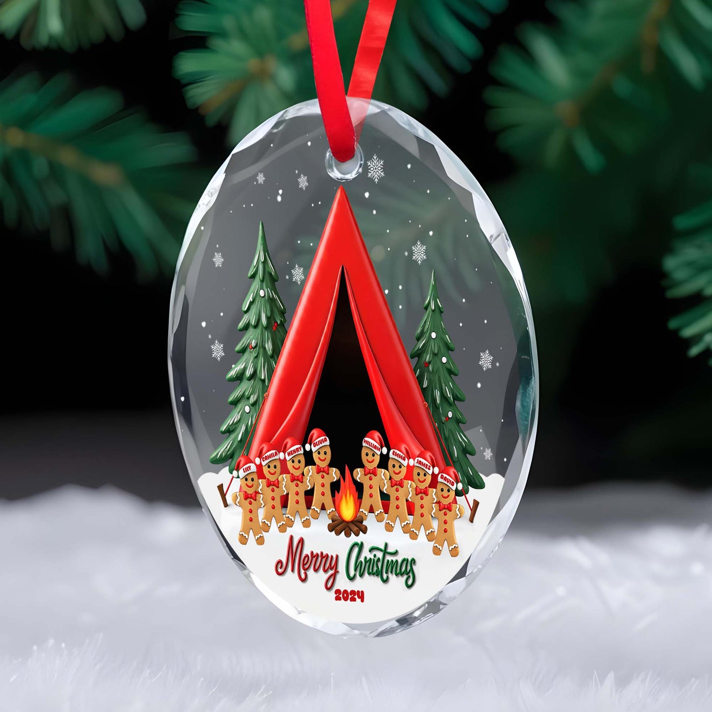 Merry Christmas Warm Holiday Celebration With Gingerbread Men