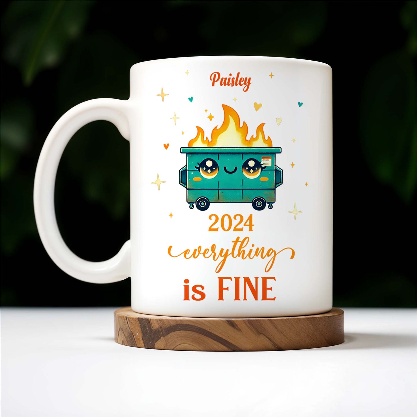 Flaming Dumpster Everything Is Fine