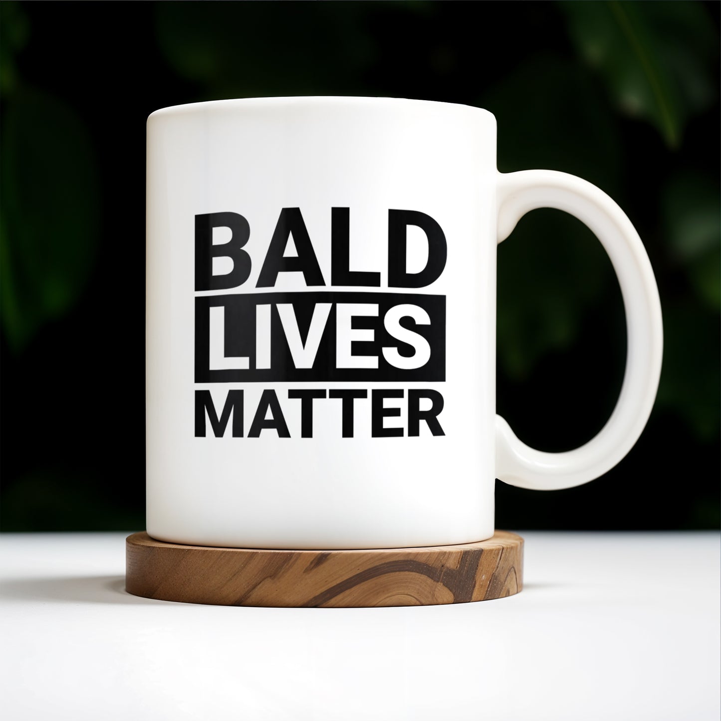 Bald Lives Matter Humorous Quote Mug - Personalized Custom Coffee Mug - BST121_MG