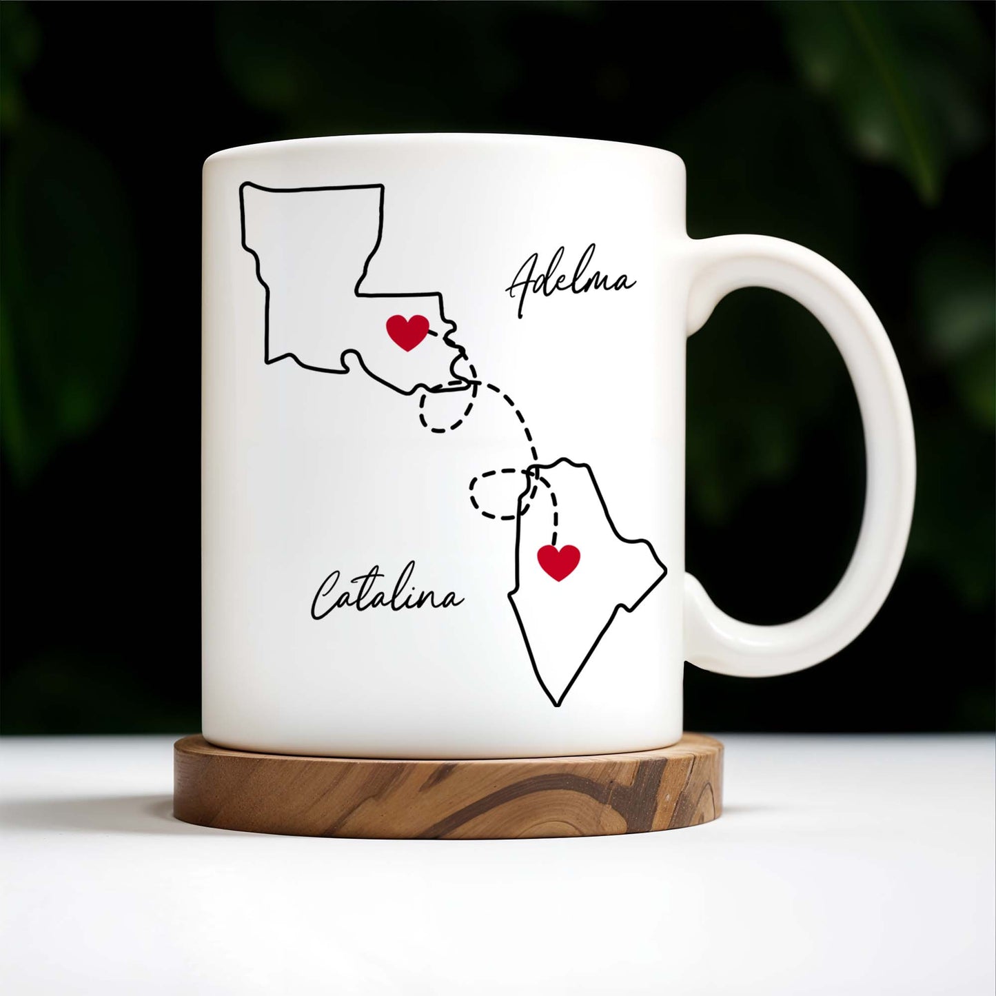 I Effing Miss You So Much With State Outlines Mug