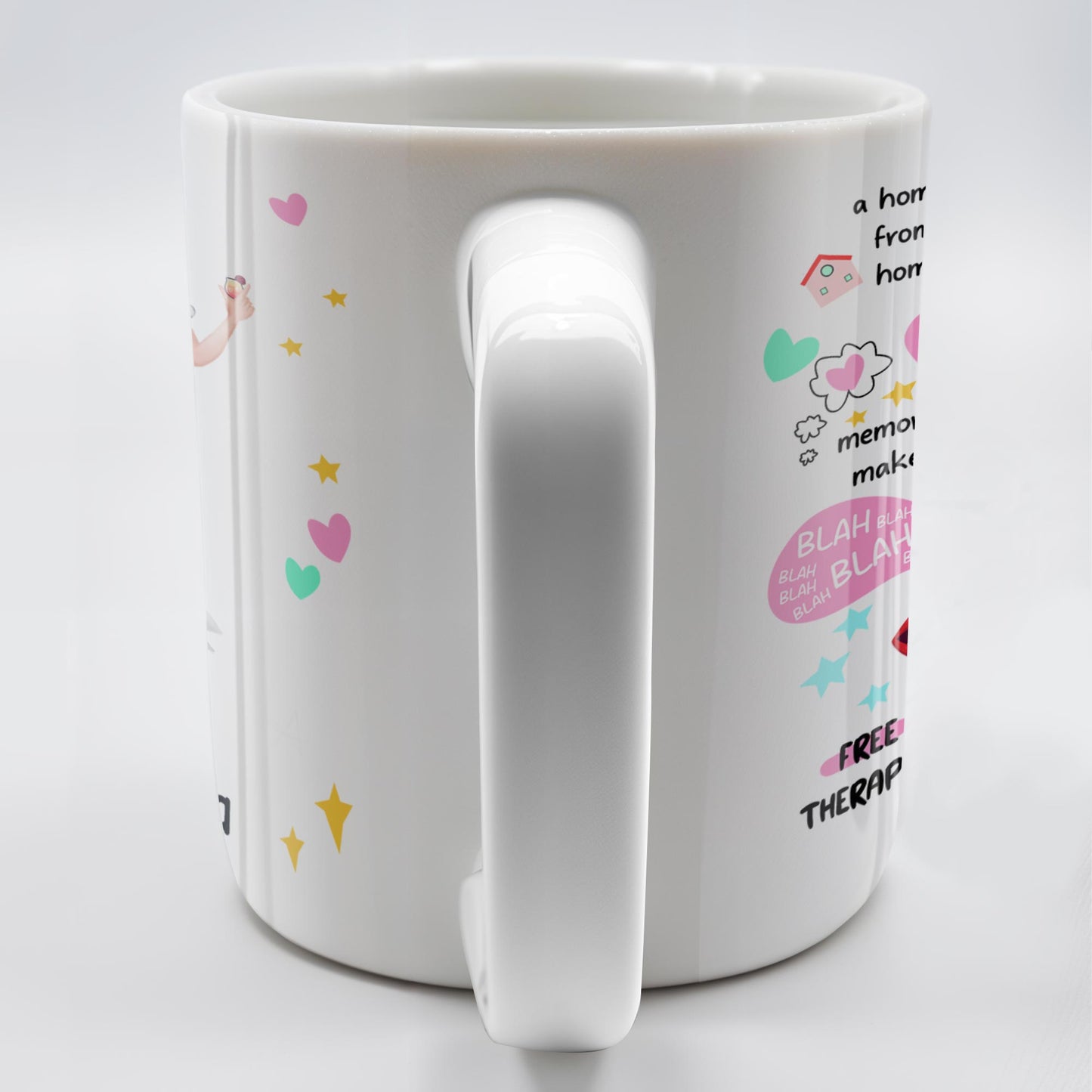 The Bestie Mug With Two Girls Design