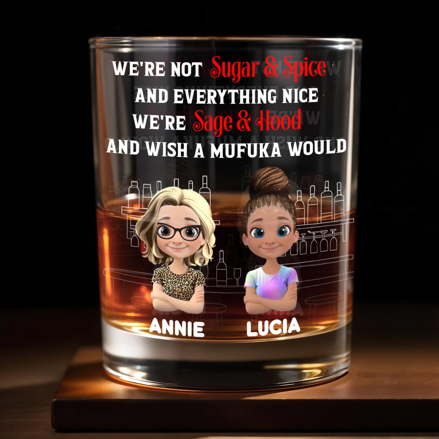 We're Not Sugar And Spice, Sage And Hood Glassware