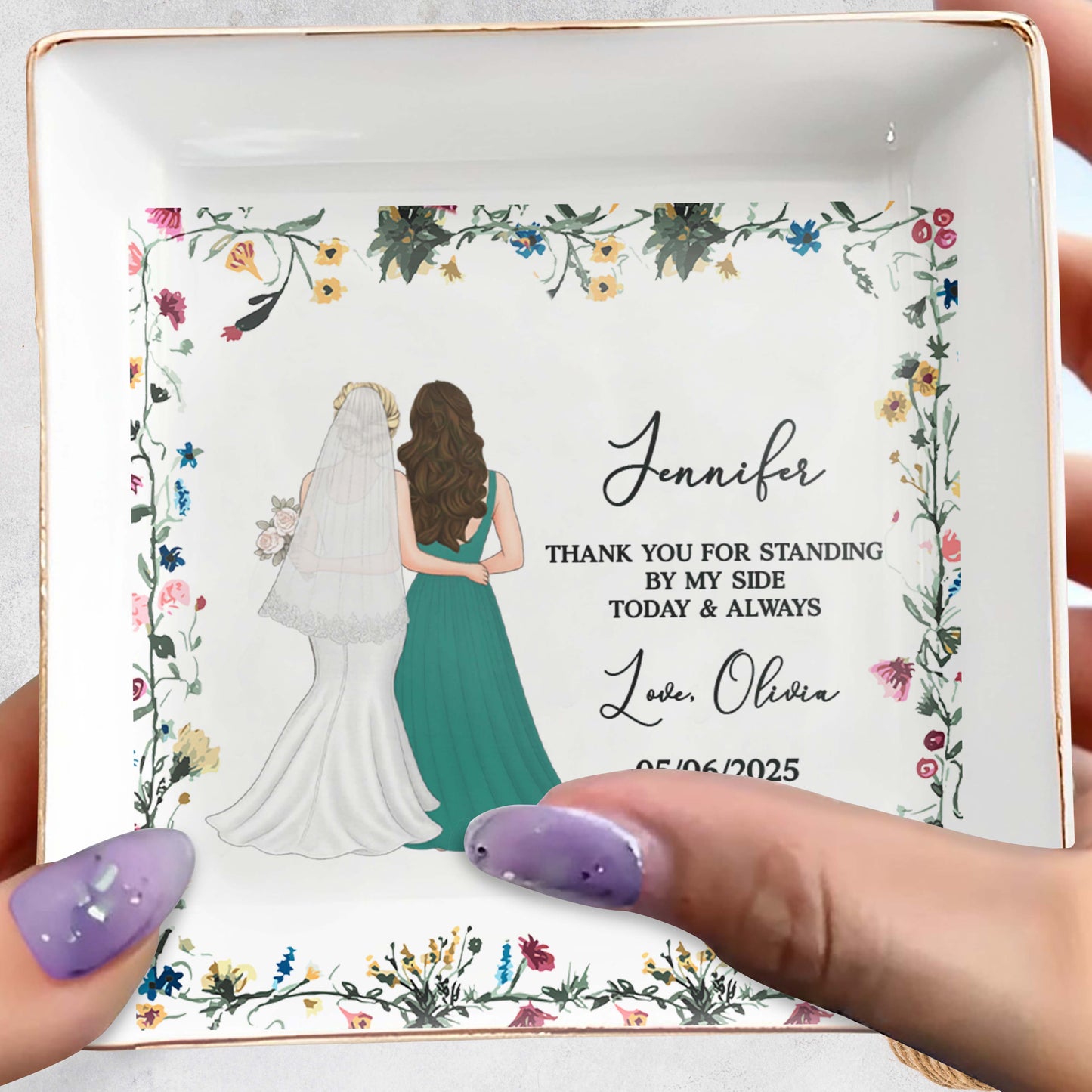 Thank You For Standing By My Side, Flowers And Brides