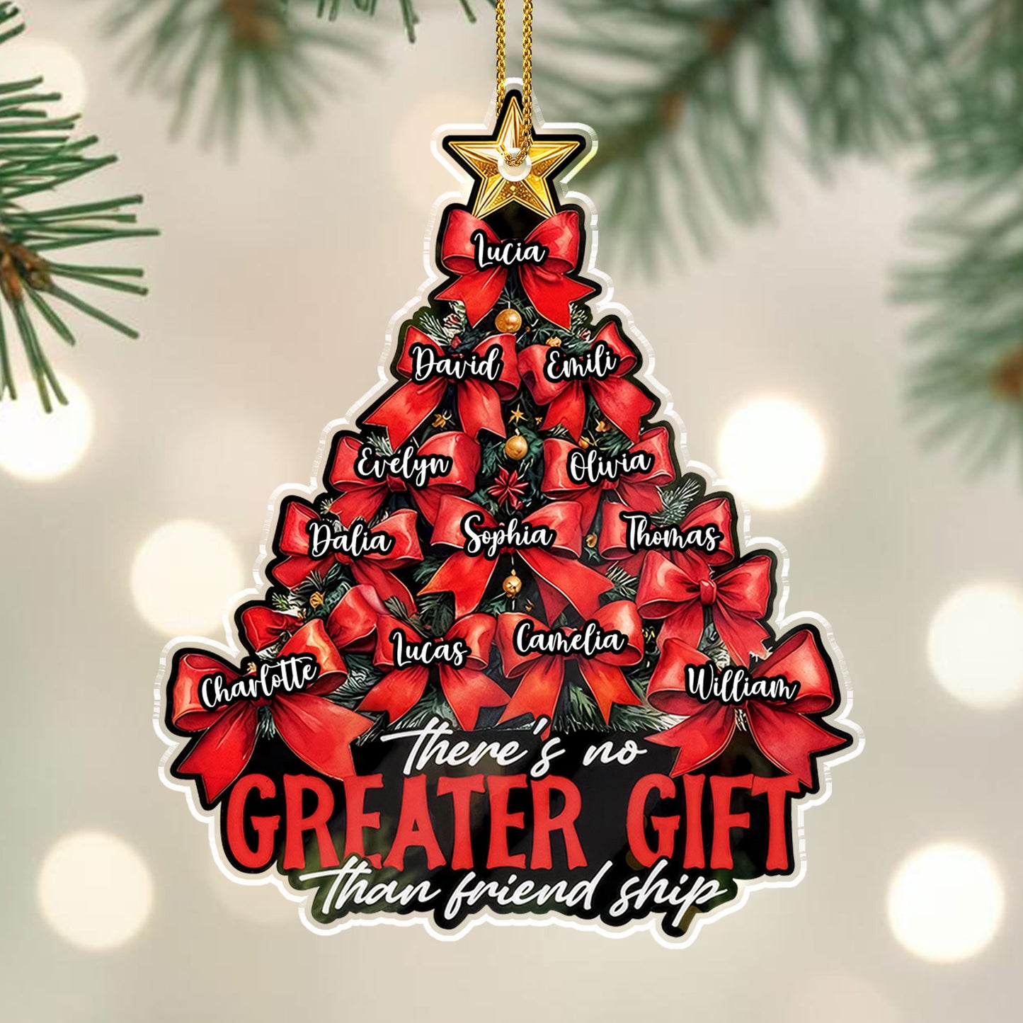 There's No Greater Gift Than Friendship Christmas Tree