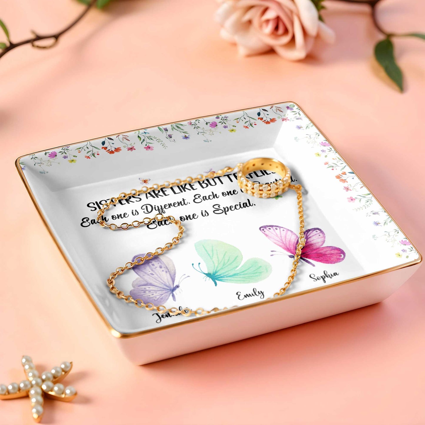 Sisters Are Like Butterflies, Each Unique And Beautiful