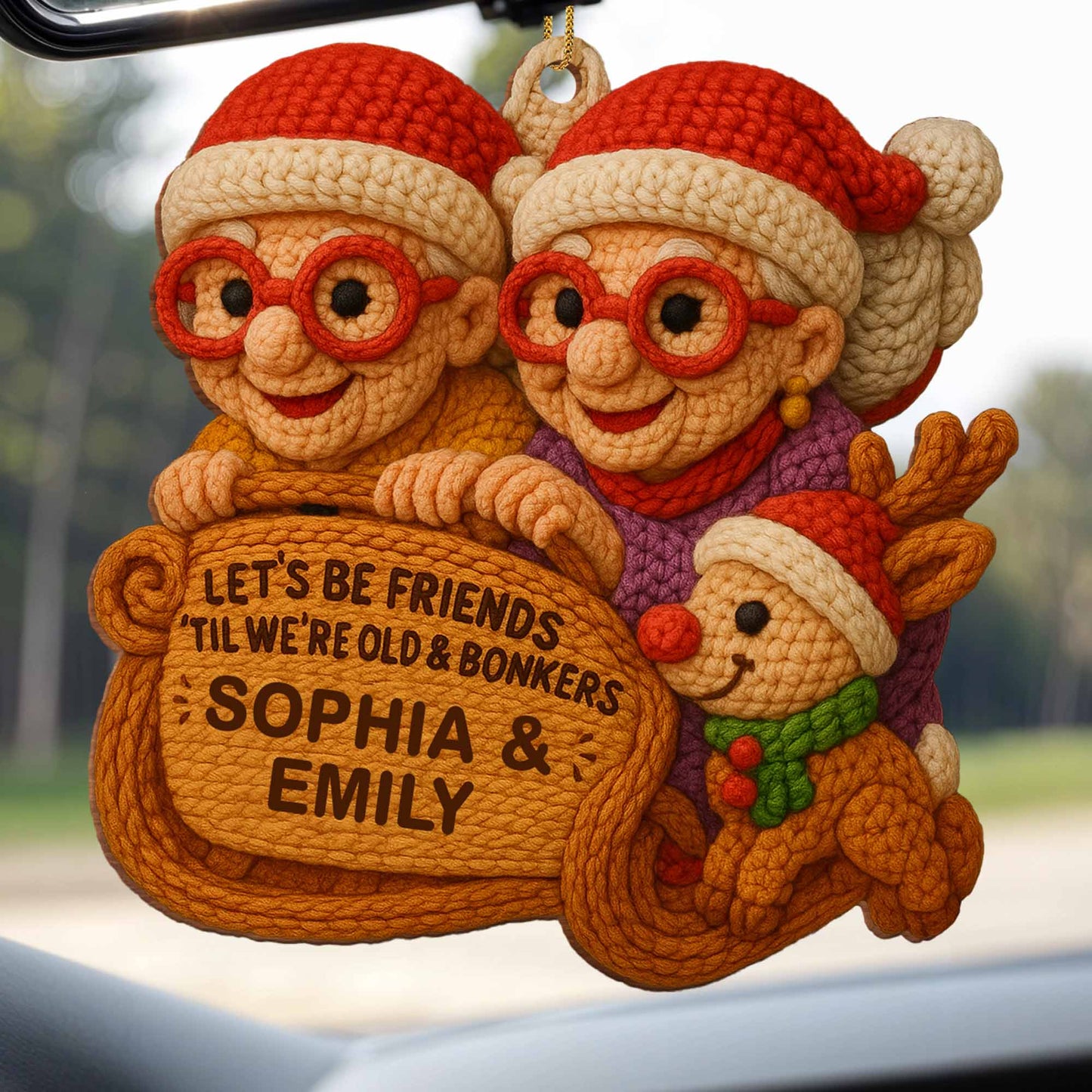 Let's Be Friends 'Til We're Old & Bonkers, Elderly Couple And Reindeer