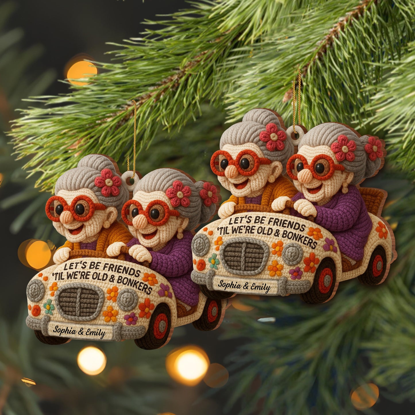 Let's Be Friends 'Til We're Old & Bonkers, Elderly Women in Car