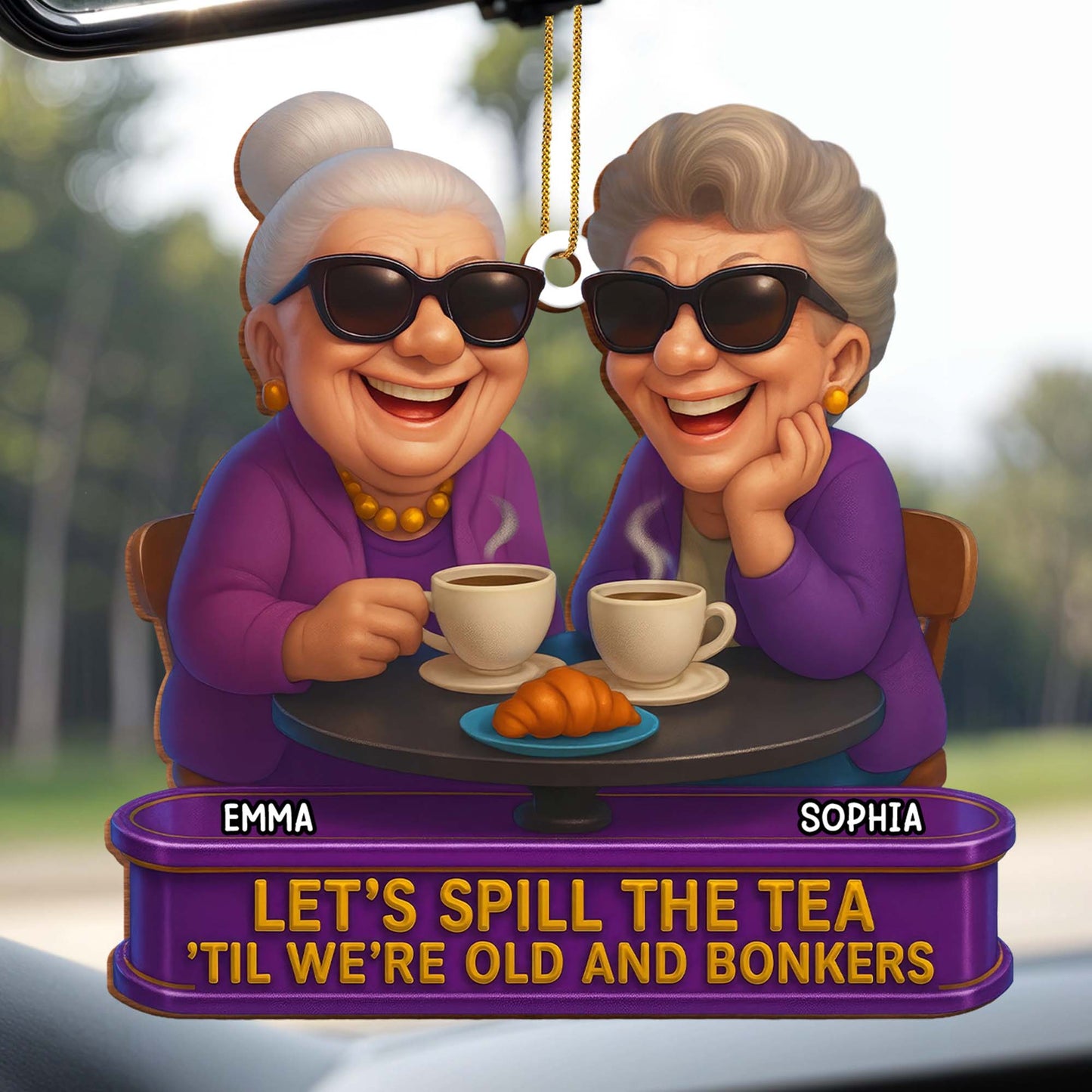 Let's Spill The Tea 'Til We're Old And Bonkers, Tea And Croissants
