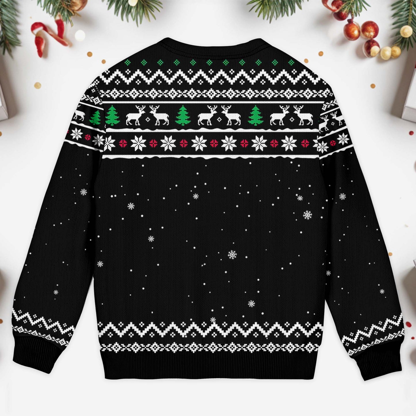 Congrats On Being My Best Friend With Christmas Theme - Personalized Custom Ugly Sweatshirt, Unisex Wool Jumper - BST383_TWS