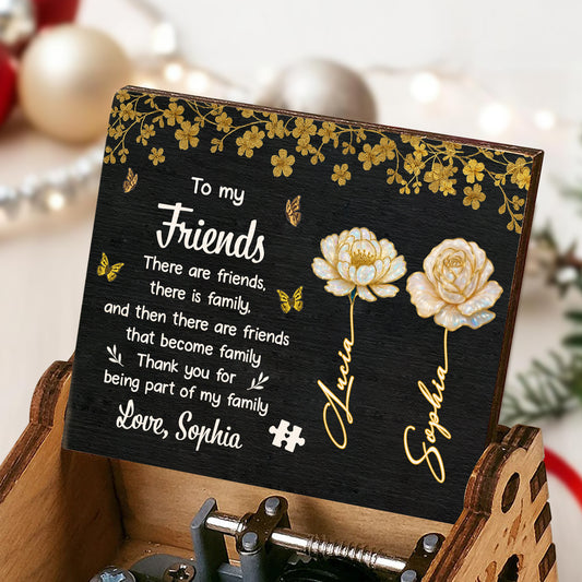 To My Friends, Flowers And Butterflies Music Box
