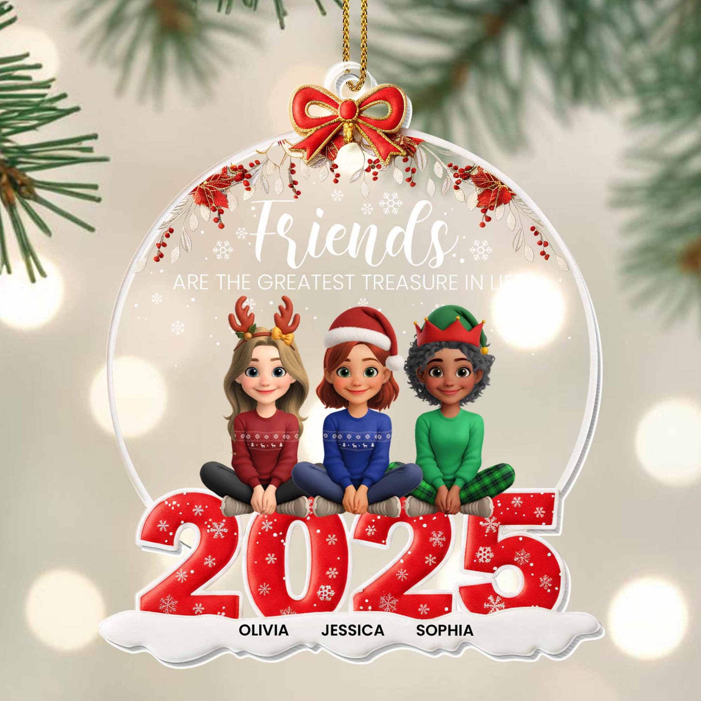 Friends Are The Greatest Treasure In Life, Christmas Hats