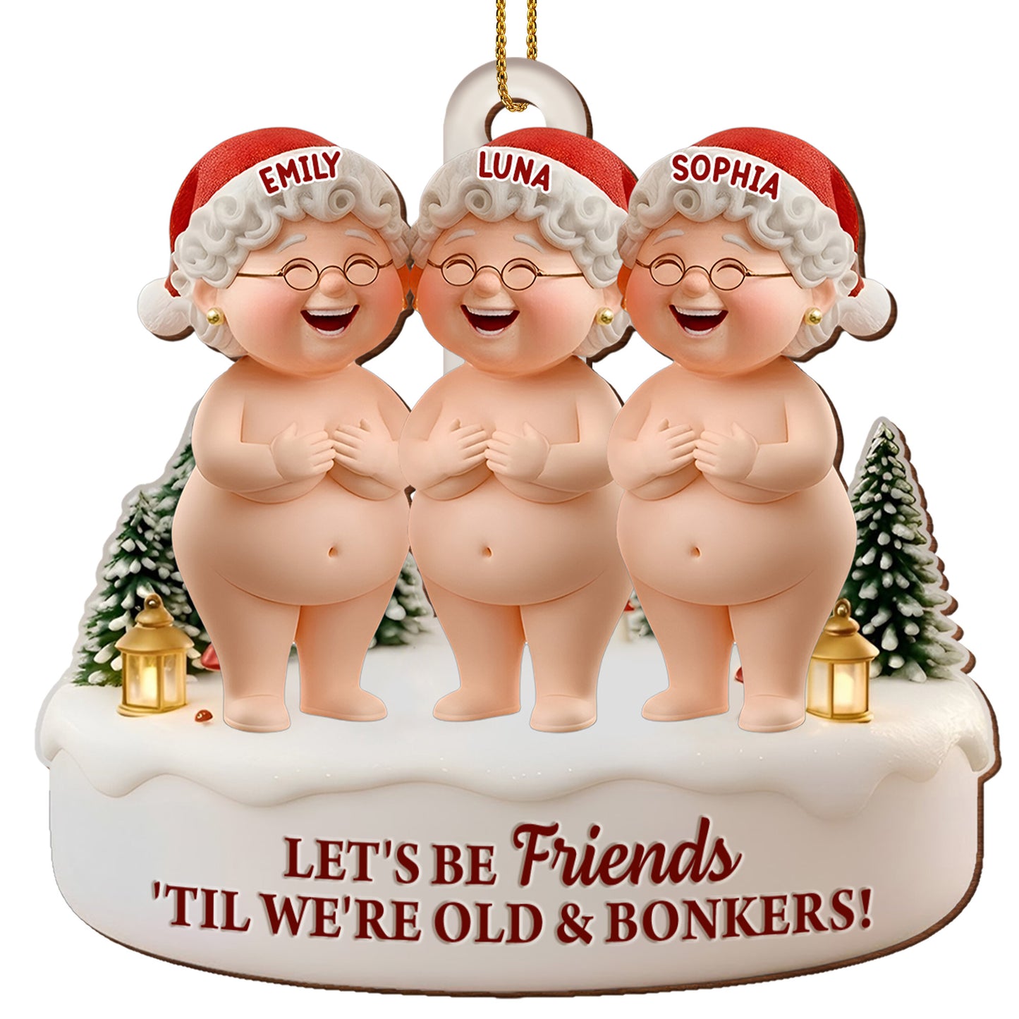 Let's Be Friends 'Til We're Old And Bonkers, Three Elderly Friends
