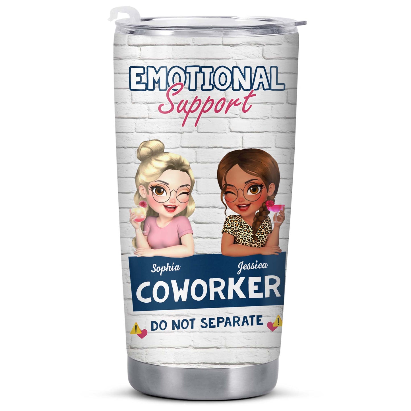 Emotional Support Coworker Tumbler