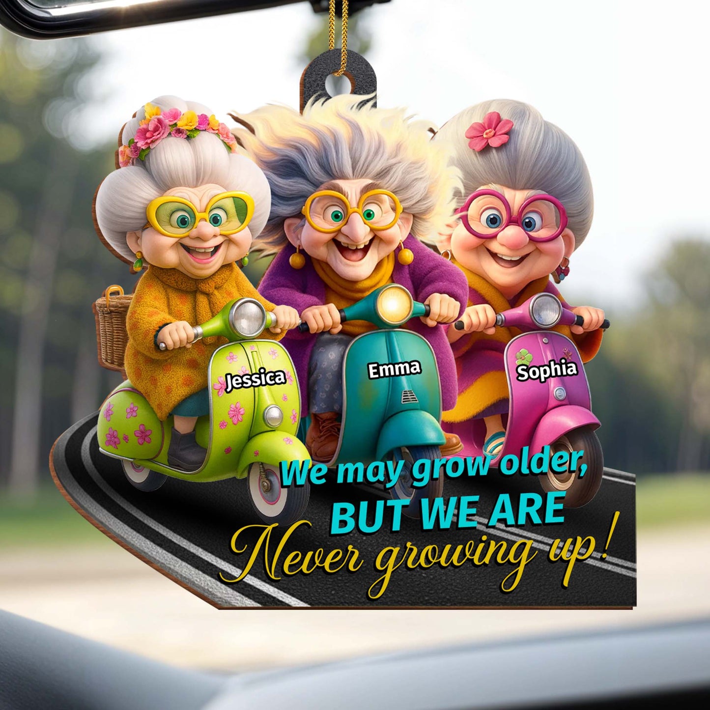 We May Grow Older But We Are Never Growing Up, Older Women, Scooters