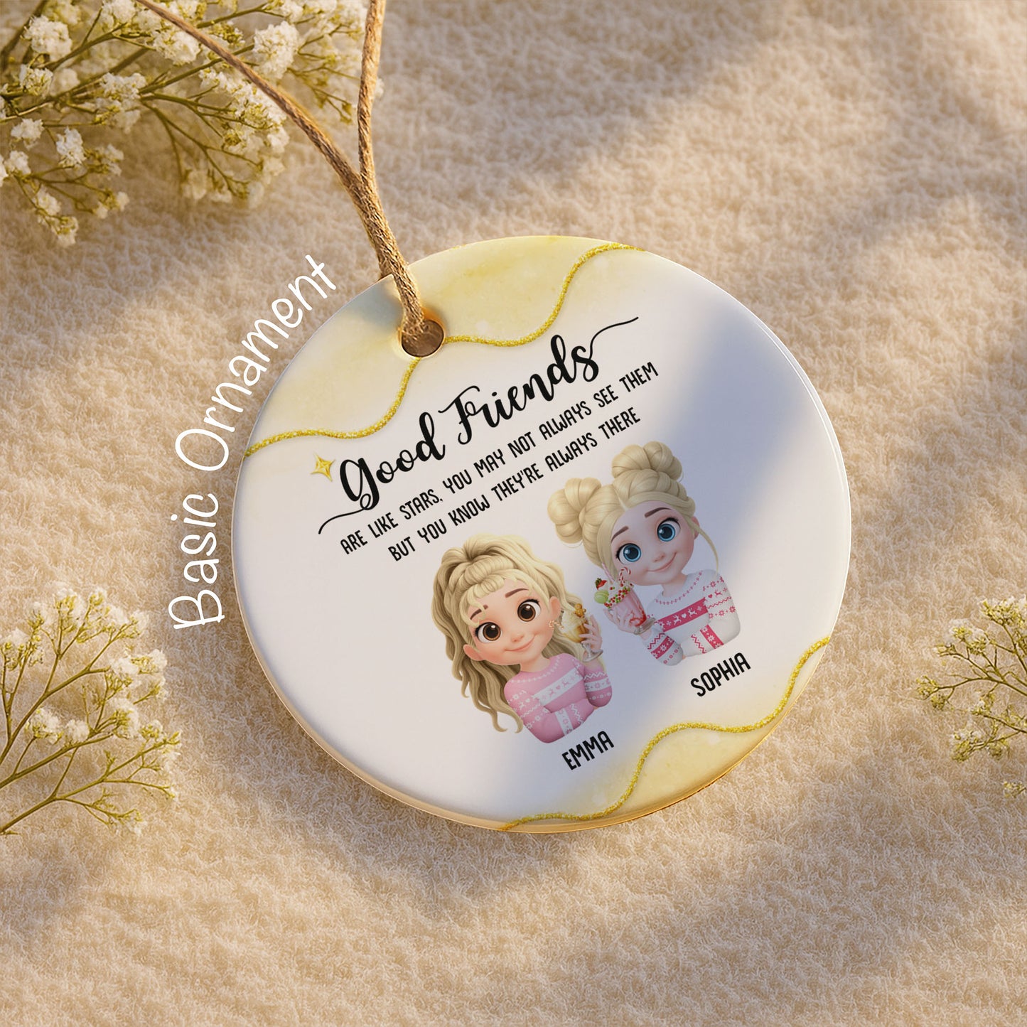 Good Friends Are Like Stars, Girls With Christmas Sweaters