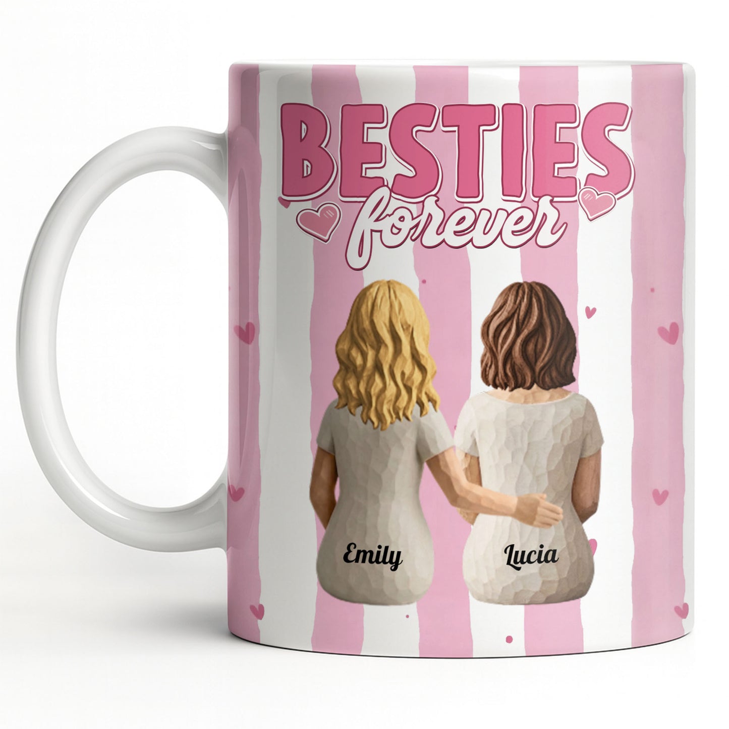 Sisters Forever Hearts And Love Design