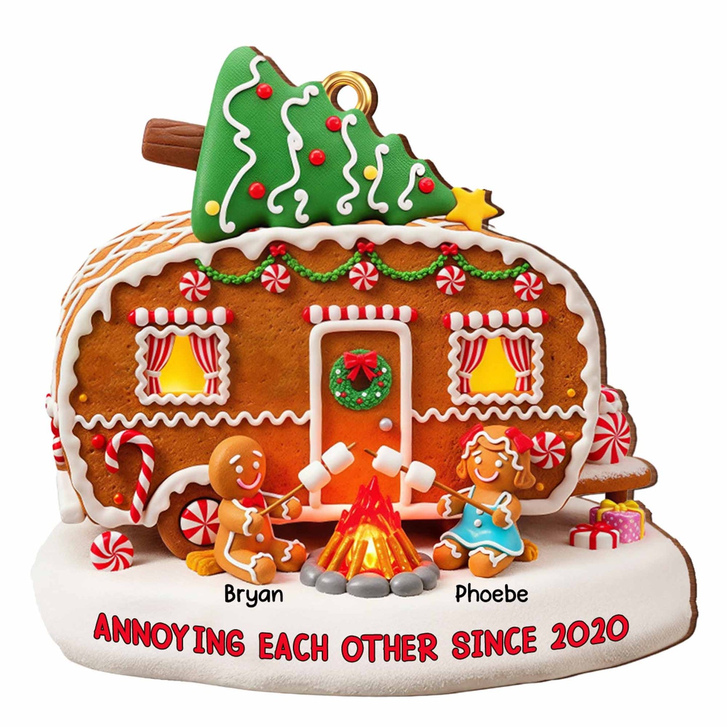 Annoying Each Other Since Gingerbread House Christmas Ornament