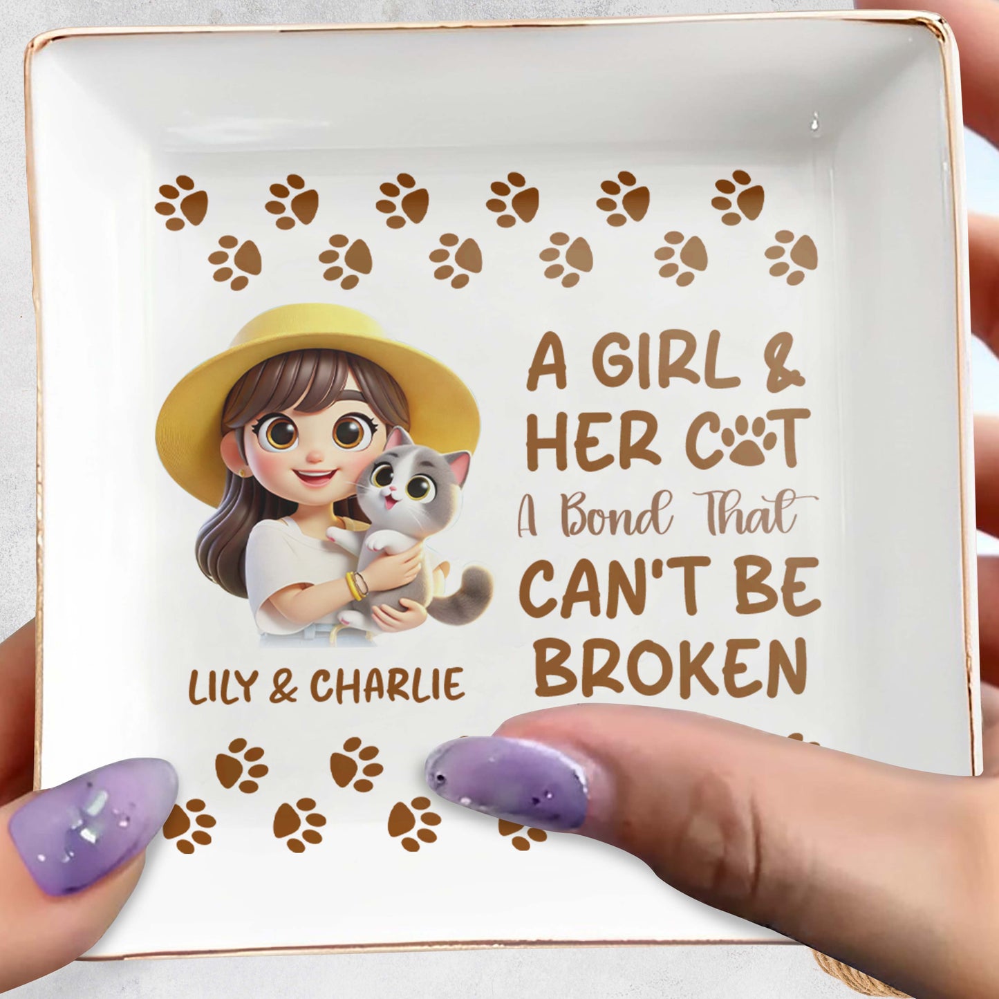 A Girl And Her Cat A Bond That Can't Be Broken