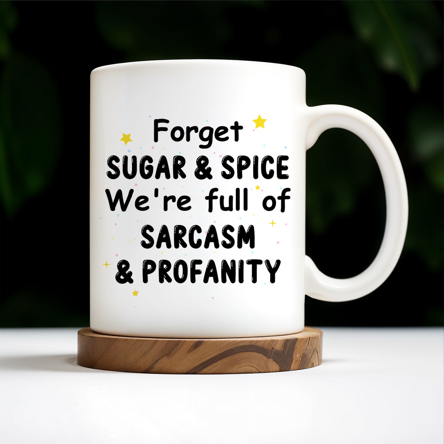 Forget Sugar & Spice Mug Featuring Unicorns & Stars