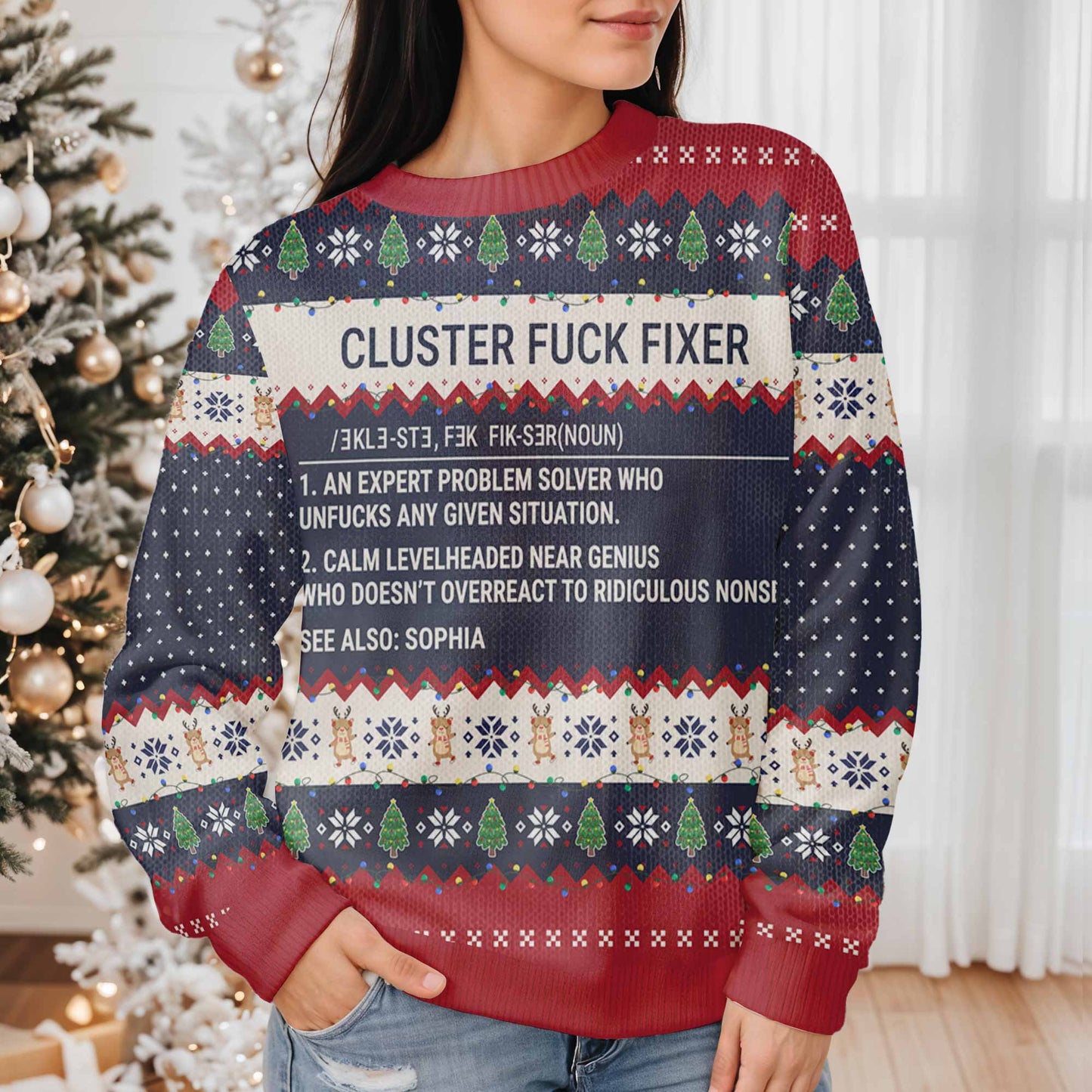 Expert Problem Solver, Christmas Trees Snowflakes Stars Reindeer