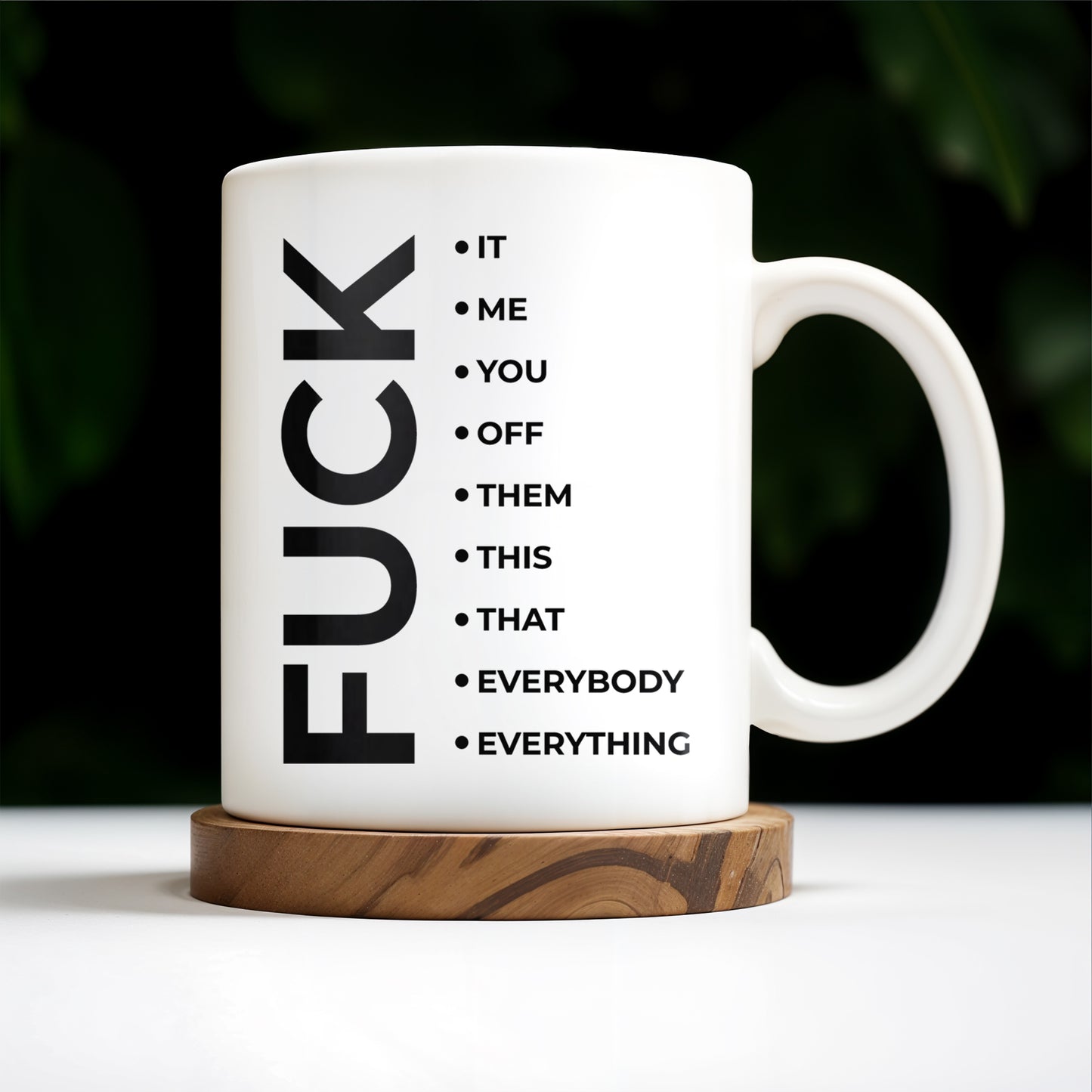 Effing Everything Offensive Humor Mug - Personalized Custom Coffee Mug - COL041_MG