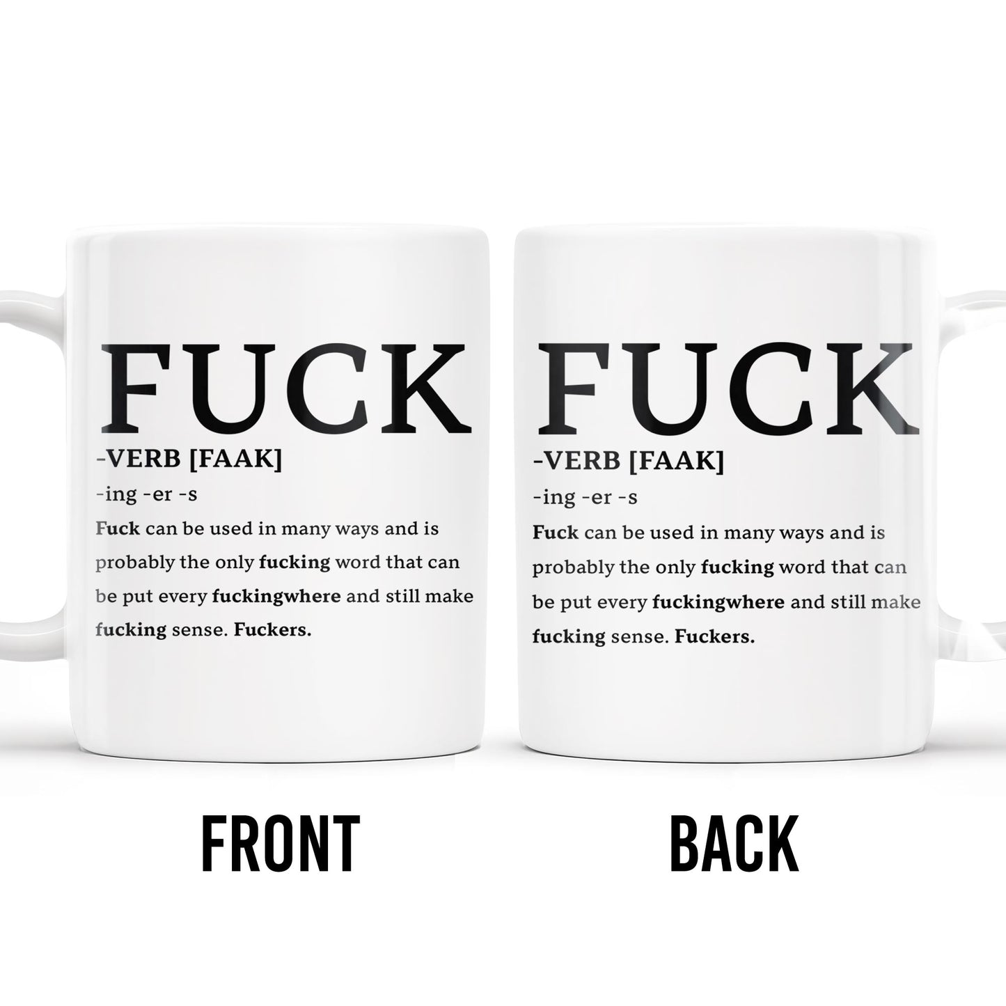 Playful Expletive With Smiley Face Humorous Mug