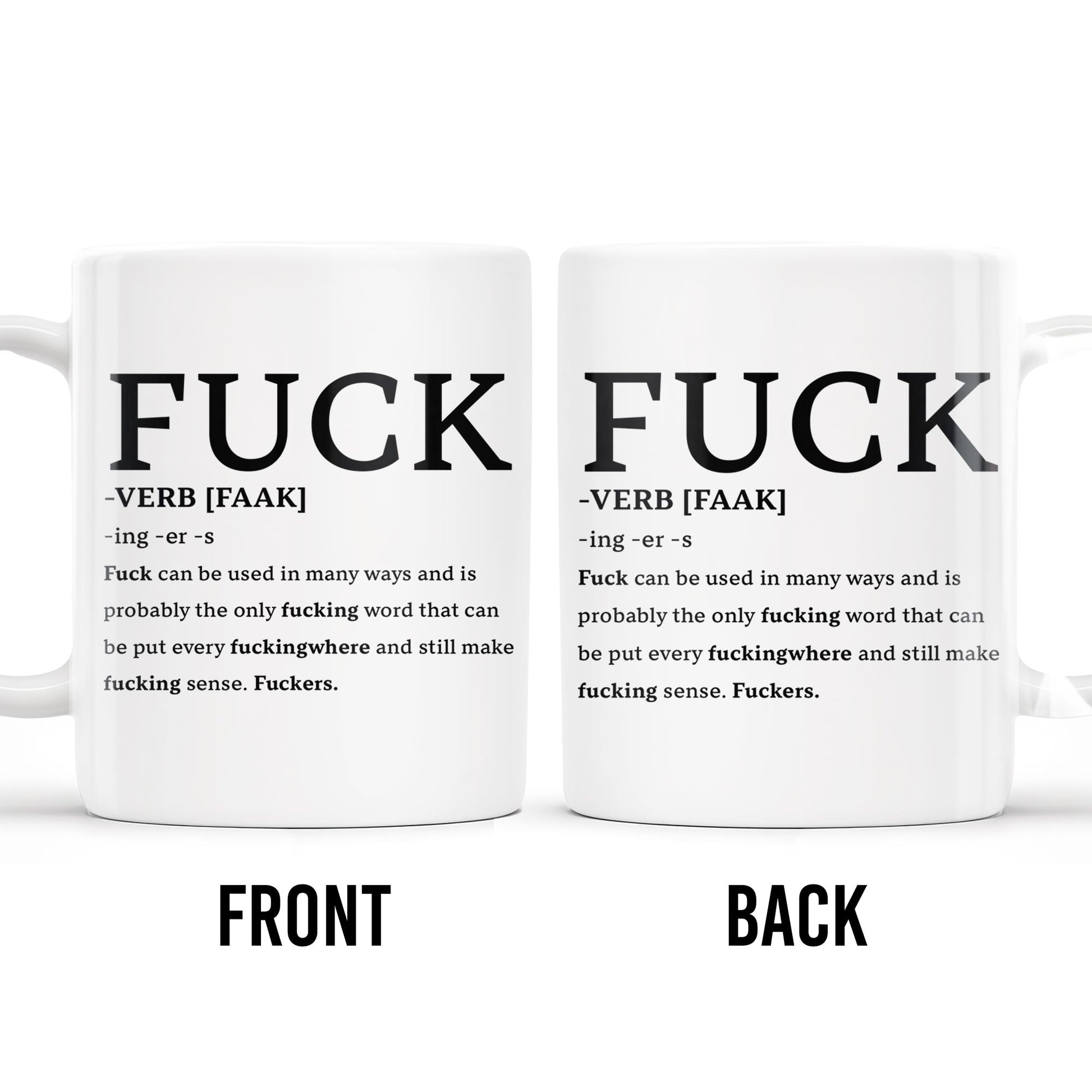 Playful Expletive With Smiley Face Humorous Mug