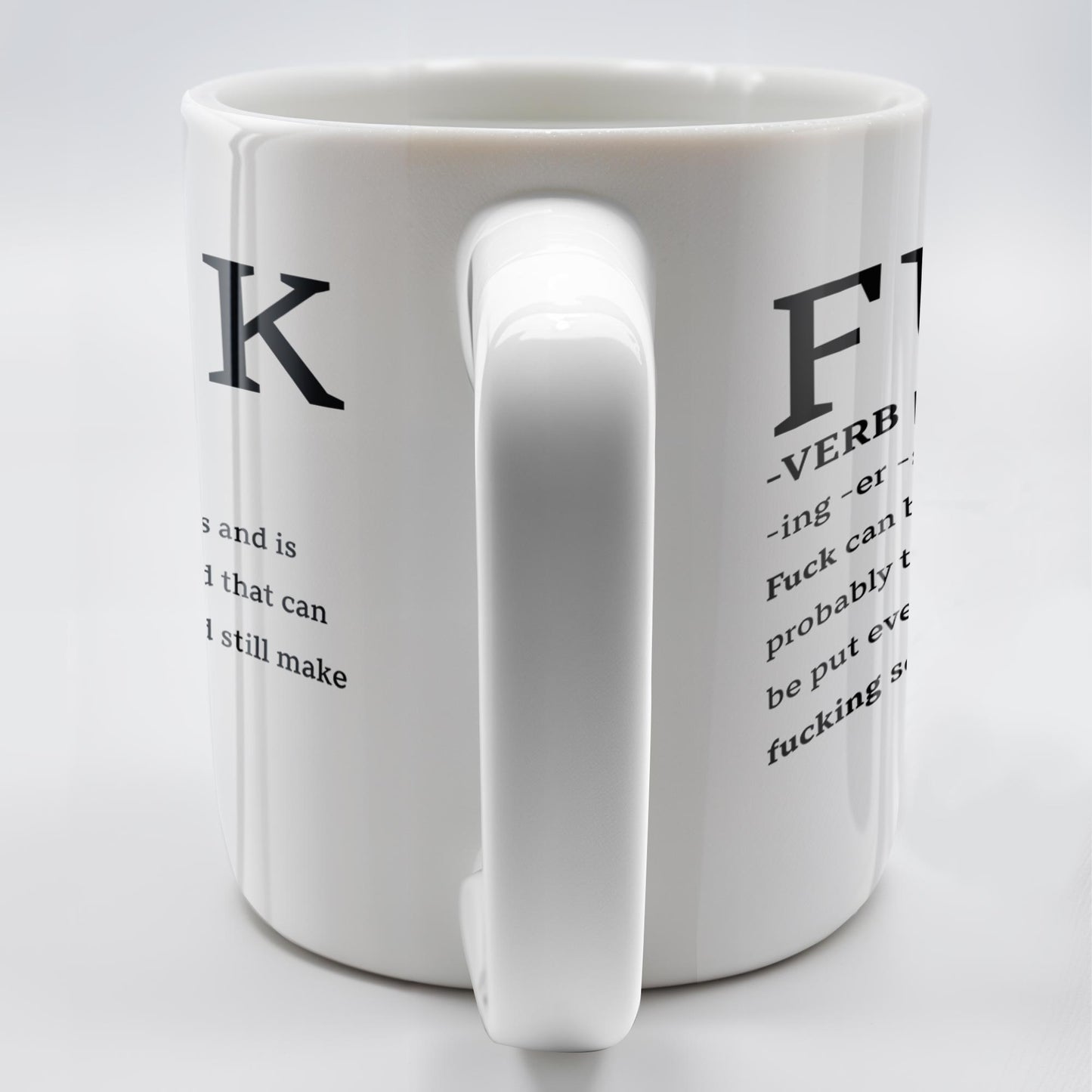 Playful Expletive With Smiley Face Humorous Mug