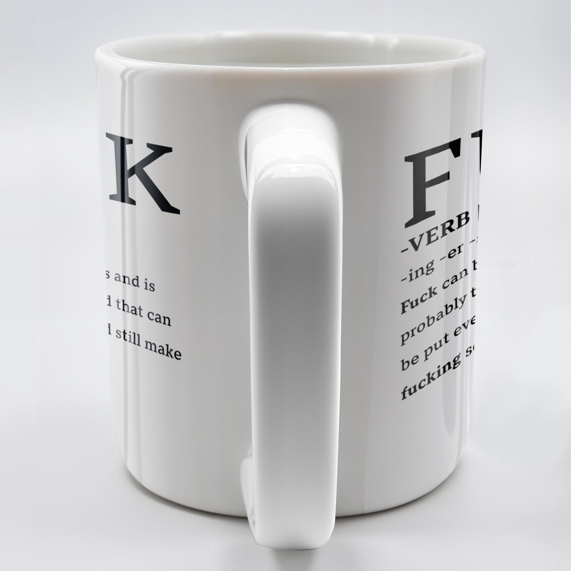 Playful Expletive With Smiley Face Humorous Mug