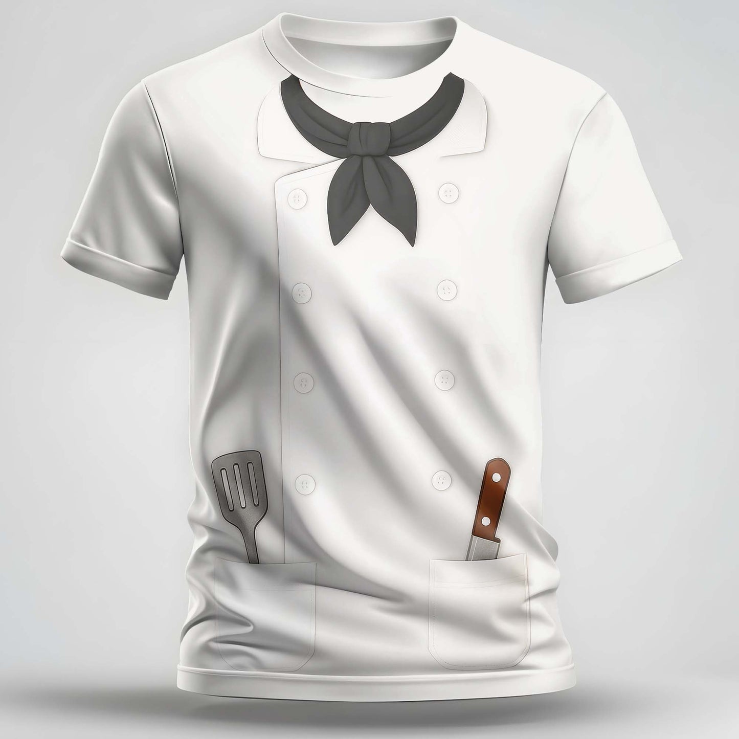 Bring Style To Your Cooking With Chef's Uniform, Spatula, Kitchen Knife