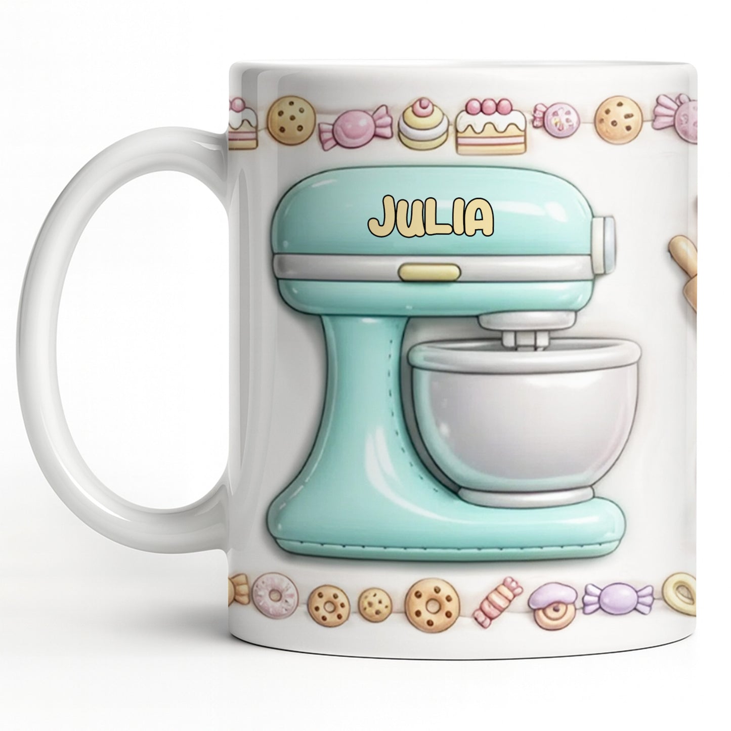 Just A Girl Who Loves Baking With Mixer And Cupcakes