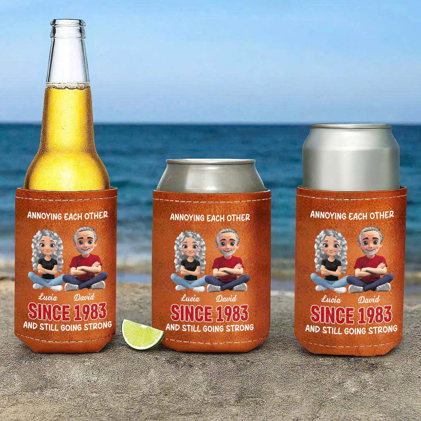 Annoying Each Other Since 1983, Cartoon Couple Design