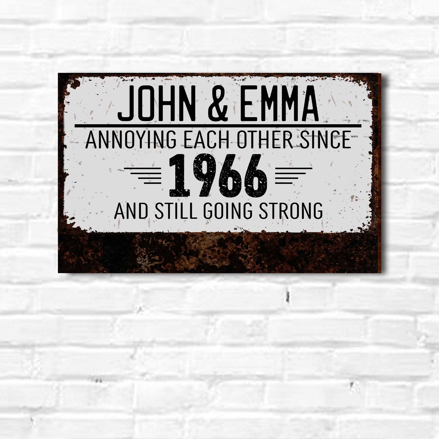 Annoying Each Other Since And Still Going Strong, Rusty Texture