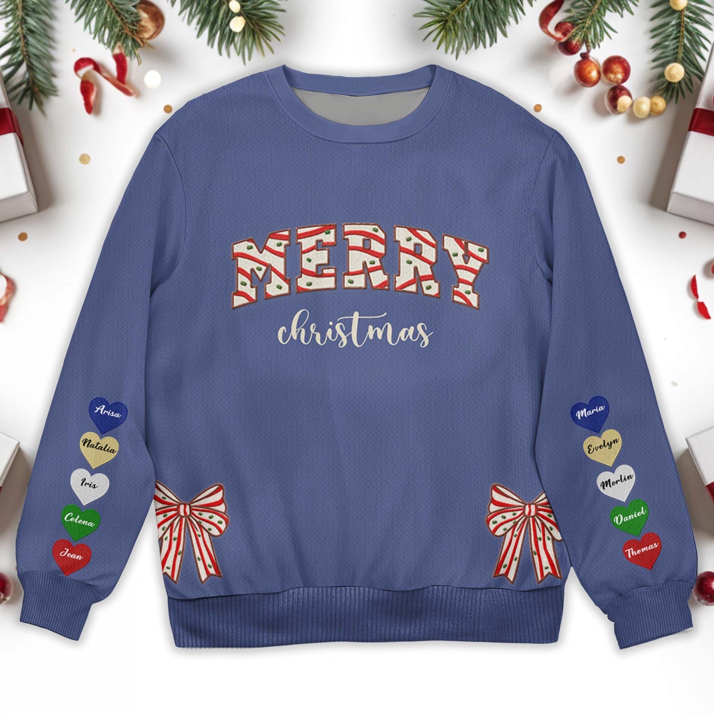 Merry Christmas Festive Ornaments Sweatshirt