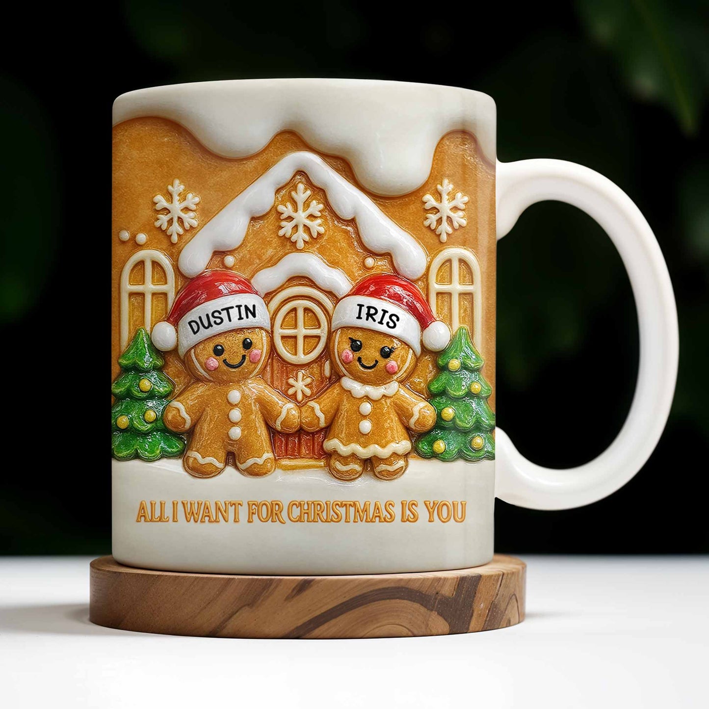 All I Want For Christmas Is You With Gingerbread Couple