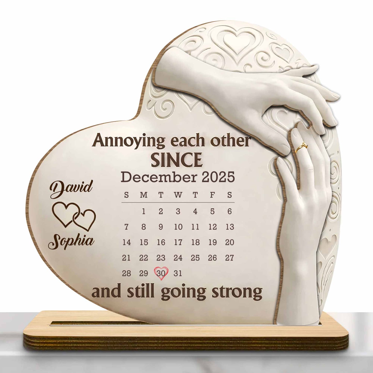 Annoying Each Other Since, Heart and Hands Design