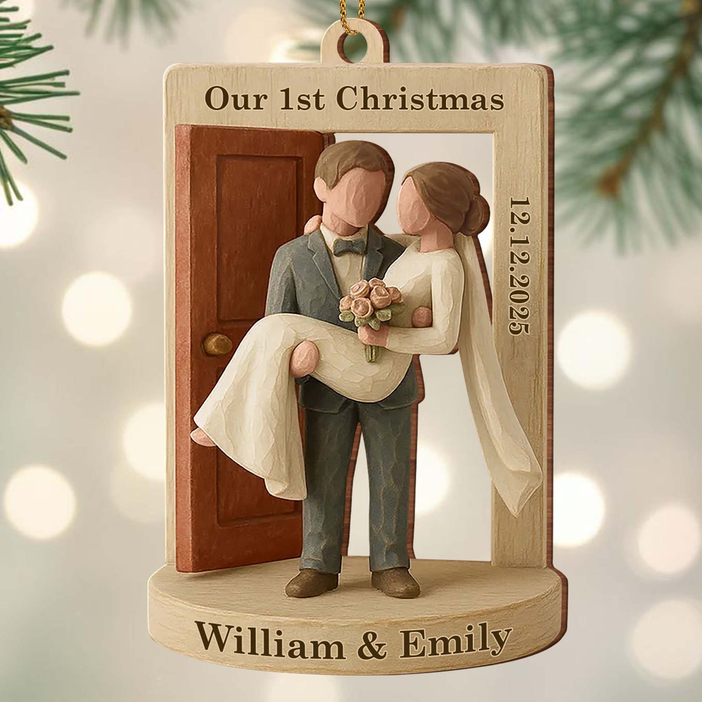 Our 1st Christmas Couple by the Door