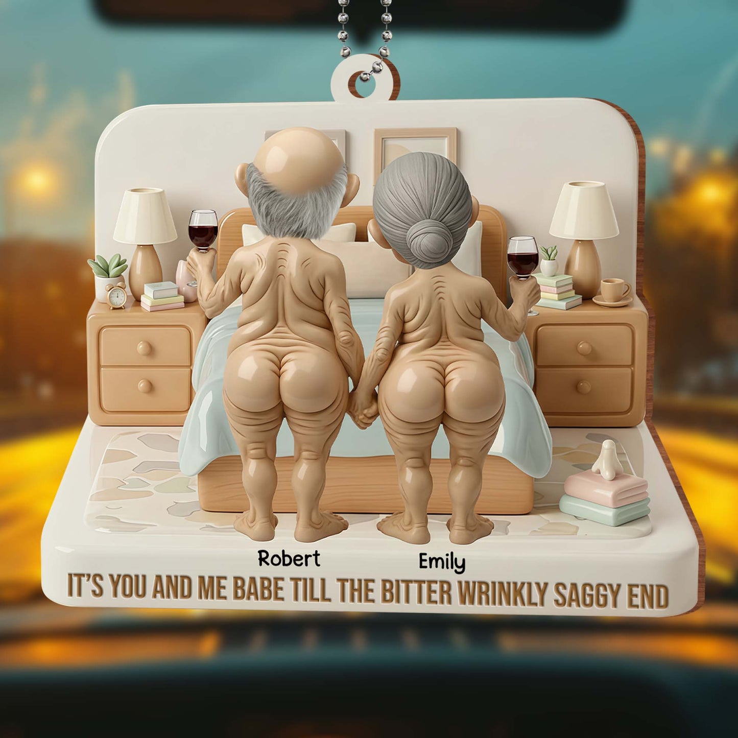 It's You And Me Babe Till The Bitter Wrinkly Saggy End, Elderly Couple