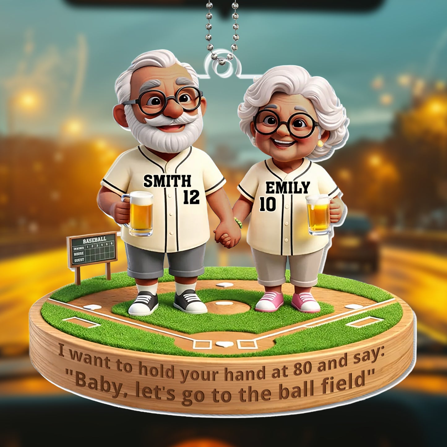 Hold Your Hand At 80 And Say Let's Go To The Ball Field